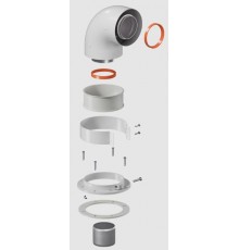 Отвод коаксиальный стартовый D60/100 KRATS