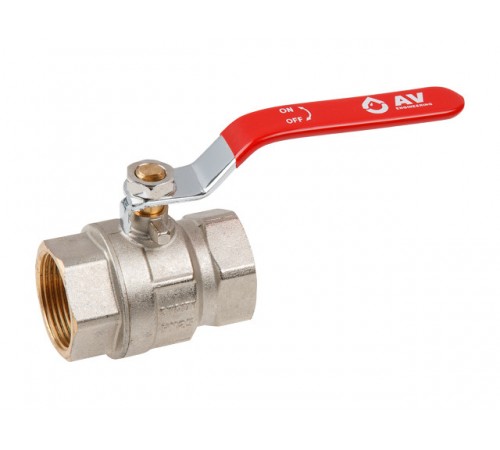 Кран шаровый 1 1/4" вн.-вн. ручка PN25 AV Engineering
