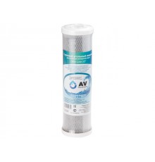 Картридж угольный брикет 10", AV Engineering (Картридж механической очистки.)