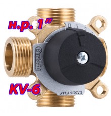 Трехходовой смесительный клапан Barberi НР 1" Kv 6