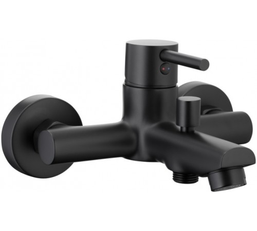 Смеситель для ванны с коротким изливом черный Armatura Neda Black 5824-010-81