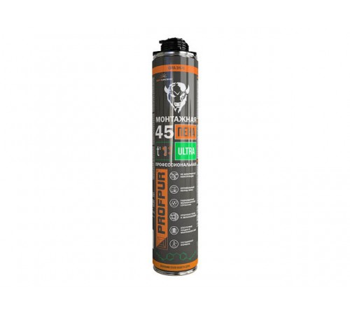 Пена монтажная профессиональная PROFPUR Ultra, (750мл) (Выход до 45л)