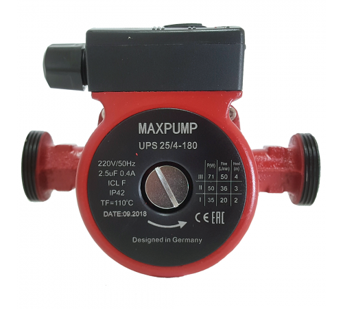 Циркуляционный насос MAXPUMP UPS 25/6-180