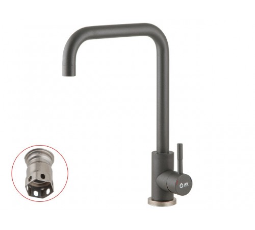Смеситель для кухни (SUS 304) D35 AVZAR4-B304GR серый AV Engineering