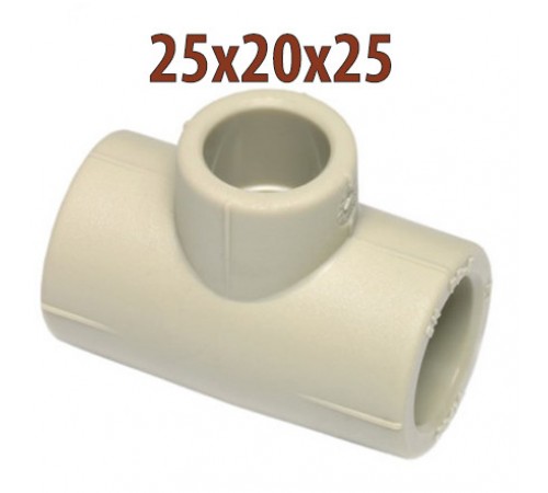 Тройник ПП редукционный Wavin Ekoplastik 25х20х25