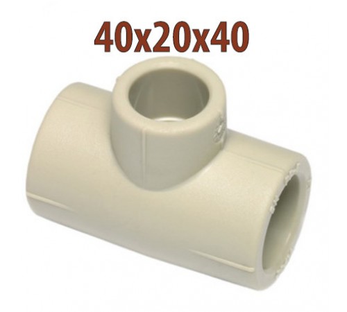Тройник ПП редукционный Wavin Ekoplastik 40х20х40