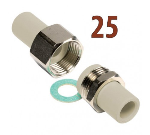 Разборное соединение ПП Wavin Ekoplastik 25