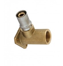 Колено пресс вн. 16x1/2" с креплением APE 154