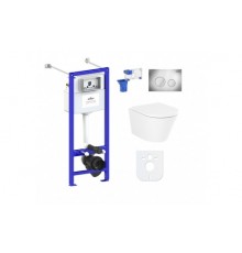 Комплект инсталляции и унитаза 7 в 1 Lavinia Boho Relfix Biore Compacto Rimless 87050174