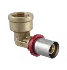 Колено пресс 16х1/2" в.р. TDM Brass