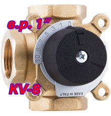 Трехходовой смесительный клапан Barberi ВР 1" Kv 8