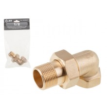 Американка угловая вн.-нар. 1/2" с уплотнительным кольцом AV Engineering