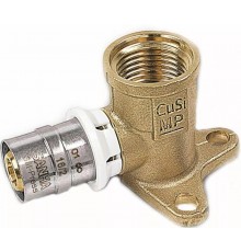Колено пресс вн. 16x1/2" с креплением SANHA