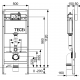 Инсталляция для унитаза Tece base 9400925, клавиша TECEloop черный матовый