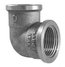 Колено ВВ 1/2" никель TDM Brass