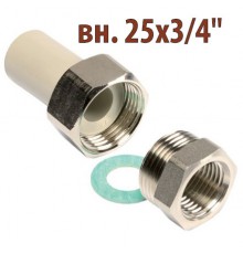 Резьбовое соединение ПП Wavin Ekoplastik вн. 25х3/4"