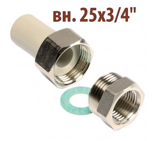 Резьбовое соединение ПП Wavin Ekoplastik вн. 25х3/4"