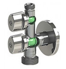 Шаровый кран 1/2"x3/4"x3/8" ANTICALC Arco