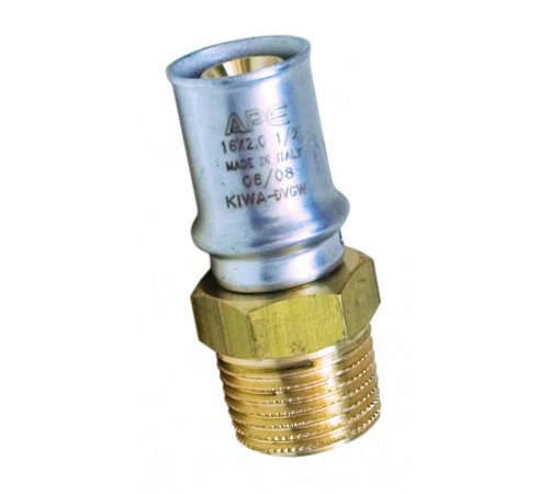Ниппель пресс нар. 16x1/2" APE 101