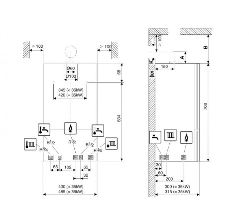 Газовый котел Bosch GAZ 6000W WBN 24 CRN