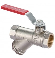 Кран шаровый с фильтром 1/2" Calido S30 рычаг