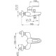 Смеситель для ванны с коротким изливом Armatura Albit 4604-010-00