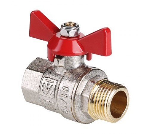Кран шаровый вн./нар 1/2" Valtec BASE бабочка