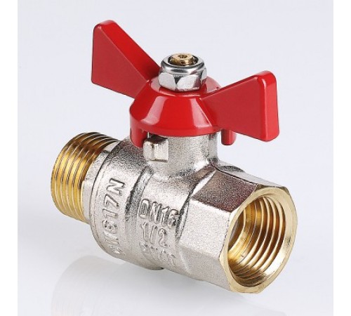 Кран шаровый вн./нар 1/2" Valtec BASE бабочка
