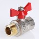 Кран шаровый вн./нар 1/2" Valtec BASE бабочка
