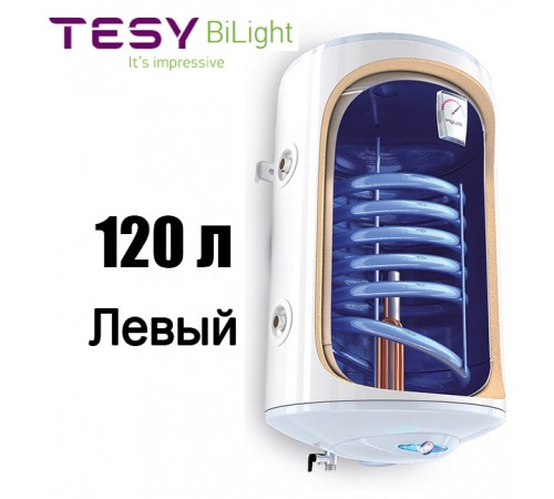 Бойлер косвенного нагрева TESY BiLight 120 L левый