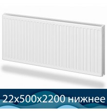 Стальной радиатор Лемакс Valve тип 22 500x2200 с нижним подключением