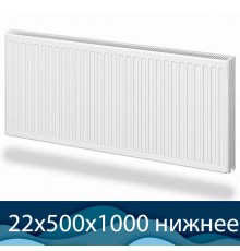 Стальной радиатор Buderus Logatrend VK-Profil 22 500x1000 с нижним подключением