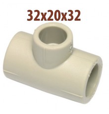 Тройник ПП редукционный Wavin Ekoplastik 32х20х32