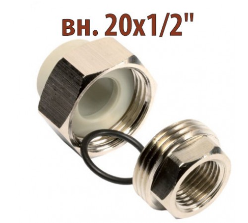 Раструбное соединение ПП Wavin Ekoplastik вн. 20х1/2"