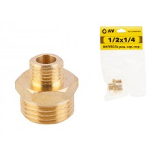 Ниппель ред. нар.-нар. 1/2X1/4, AV Engineering