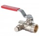 Кран шаровый с спускным клапаном 3/4" Calido S30 рычаг