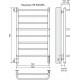 Полотенцесушитель электрический Евромикс П8 500х850 TERMINUS
