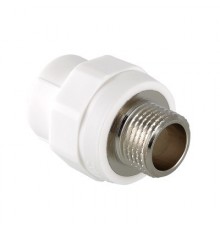 Ниппель ПП нар. 25х3/4" Valtec белый