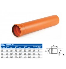 Труба канализационная наружная Drewplast 110х500