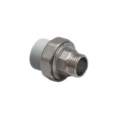 Американка ПП наружн. резьба 50х1 1/2", серый РосТурПласт