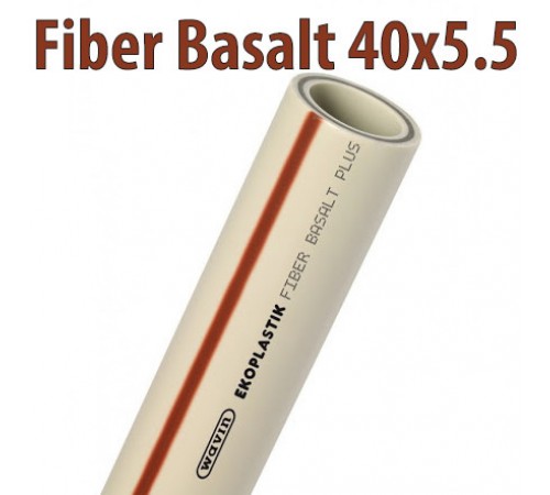Труба ПП Wavin Ekoplastik Fiber Basalt 40х5.5 (S 3.2)