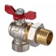 Кран шаровый с американкой 3/4" угловой Calido S30 бабочка