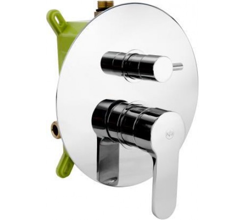 Смеситель для ванны встраиваемый трехканальный Armatura Hexa Ring 4029-410-00