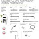 Смеситель для ванны встраиваемый трехканальный Armatura Hexa Ring 4029-410-00