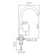 Смеситель для кухни Ledeme H44 L4044-2