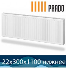 Стальной радиатор Prado Universal тип 22 300x1100 с нижним подключением