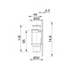 Сифон для кондиционера, скрытый, хром Styron STY-300-RM