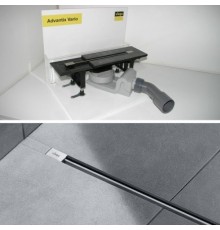 Душевой лоток Viega Advantix Vario 704353 с матовой вставкой SR1, 30-120 см.