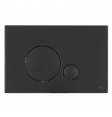Кнопка смыва механическая OLI Globe 152952 черная soft-touch