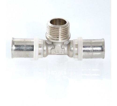 Тройник Valtec нар. 20х1/2"х20 пресс